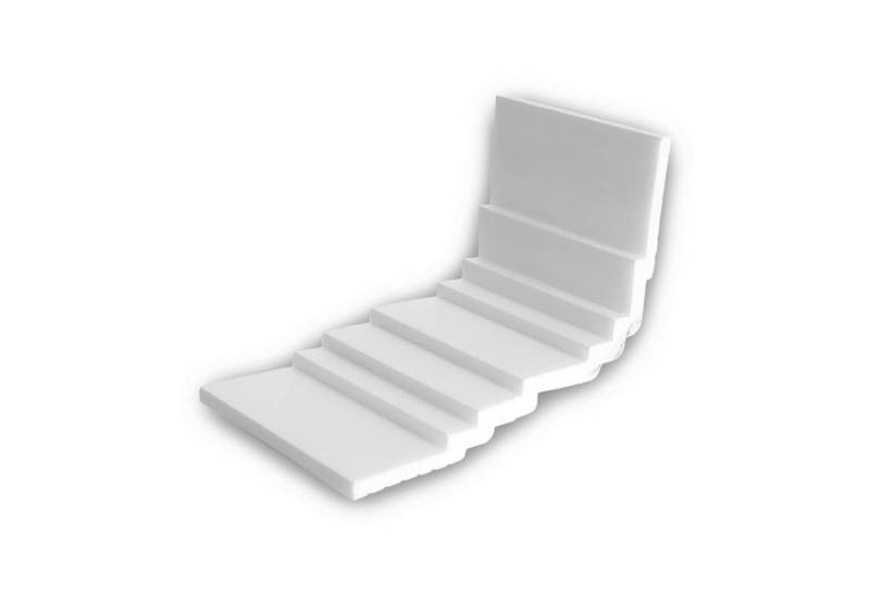 Profhome Sockelleiste 1 MUSTERSTÜCK S-650802 10 cm MUSTER Eckleiste Deckenleiste, L: 10 cm, H: 15.9 cm, 1 MUSTERSTÜCK 10 cm MUSTER Eckleiste Deckenleiste von Profhome