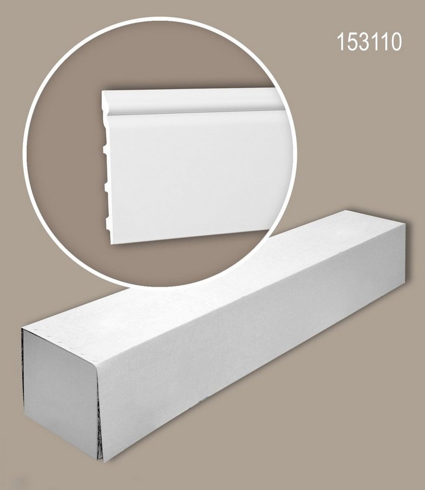 Profhome Sockelleiste 153110-box, L: 2000 cm, H: 13.8 cm, 1 Karton Leisten-SET, 10-St. von Profhome