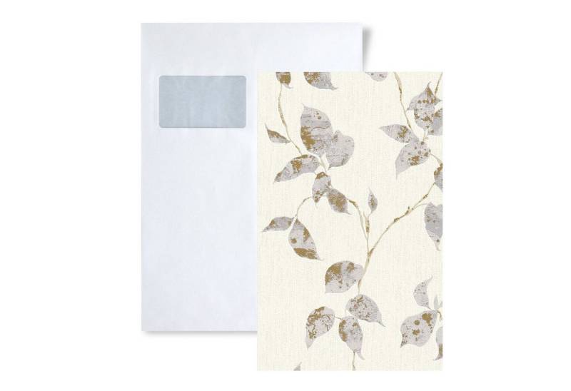 Profhome Vliestapete S-366873-GU, (1 Musterblatt, ca. A5-A4), silberfarben von Profhome