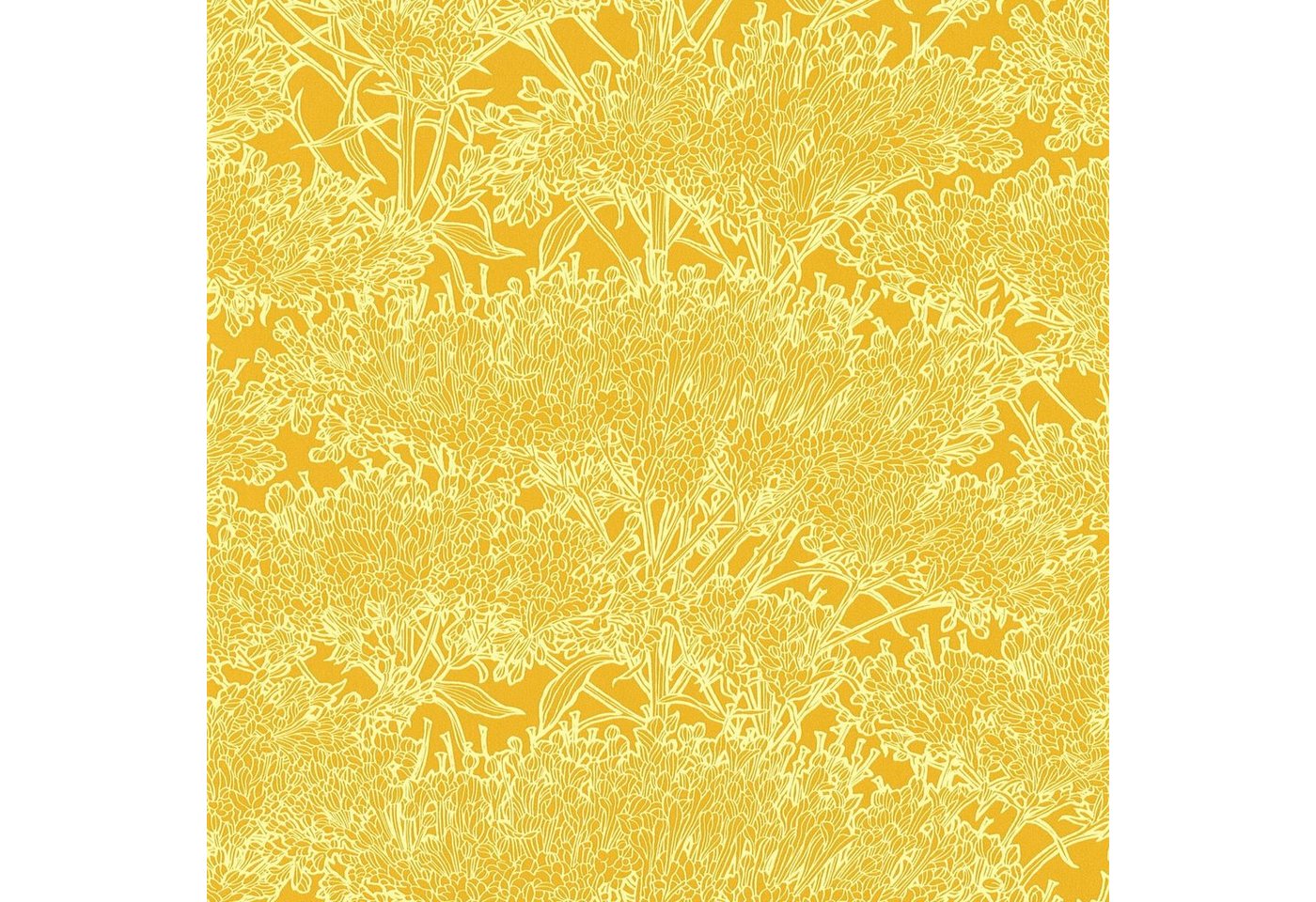 Profhome Vliestapete 369723-GU, leicht strukturiert, matt, (1 Rolle, 5,33 qm), Vliestapete in gelb von Profhome