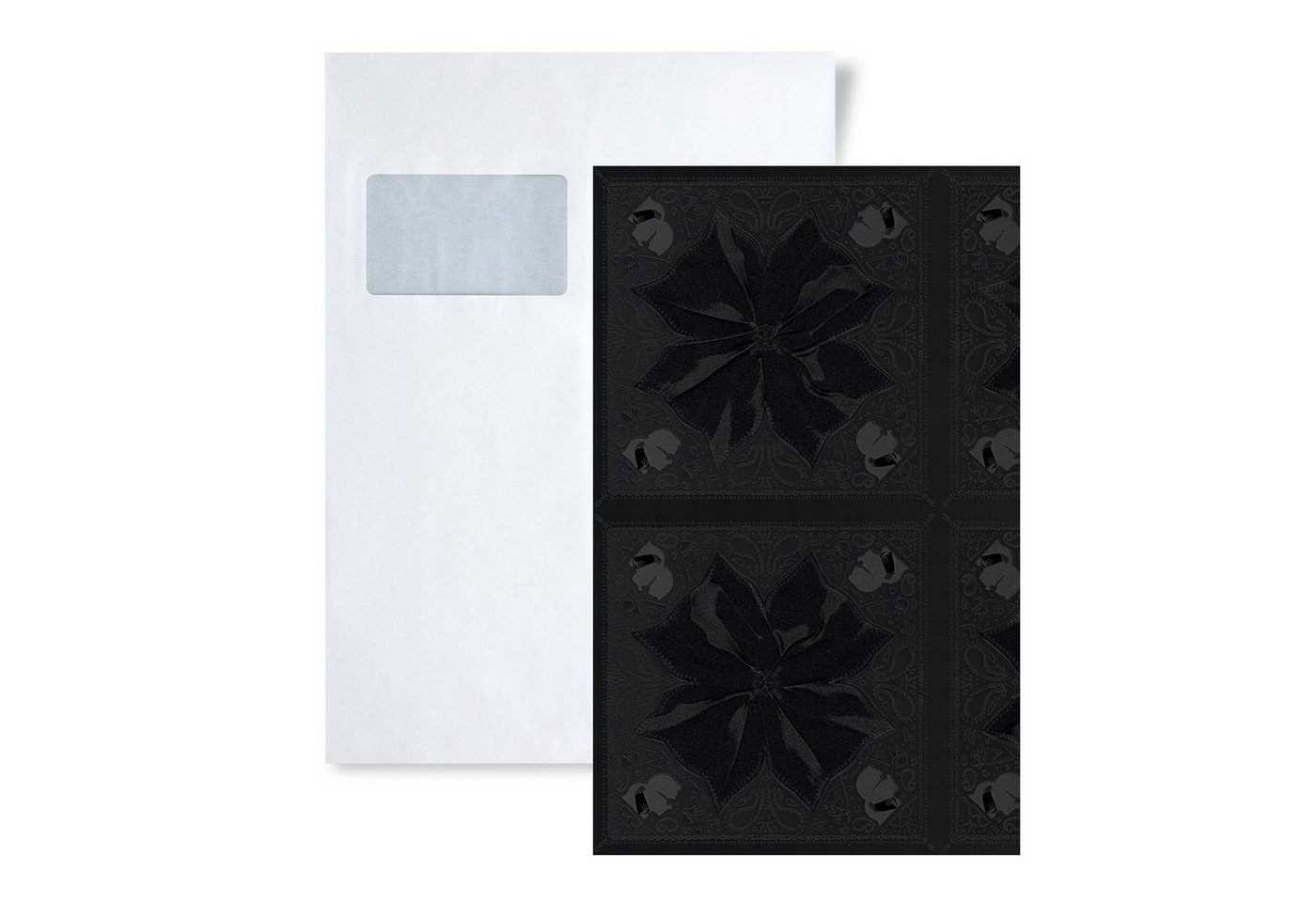 Profhome Vliestapete S-378453-GU, (1 Musterblatt, ca. A5-A4), schwarz von Profhome