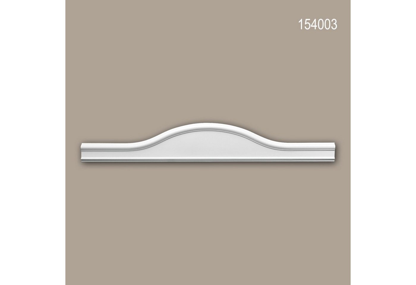 Profhome Wanddekoobjekt 154003 (Pediment, 1 St., Türaufsatz, Schmuckelement, Verzierung, Türumrandung), weiß, vorgrundiert, Stil: Zeitlos / Klassisch von Profhome