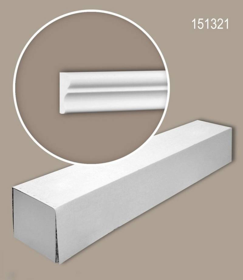 Profhome Zierleiste 151321 Wand- und Friesleisten 1 Karton SET mit 48 Zierleisten 96 m, kleben, Polyurethan Hartschaum, 48-St., 1 Karton SET mit 48 Leisten Wandleisten Stuckleisten 96 m von Profhome