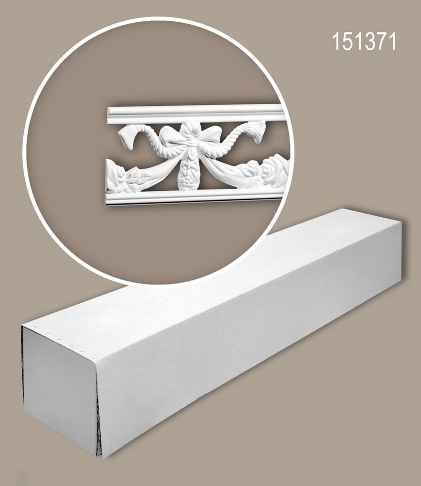 Profhome Zierleiste 151371-box, kleben, Polyurethan Hartschaum, 8-St., 1 Karton SET mit 8 Leisten Wandleisten Stuckleisten 16 m von Profhome