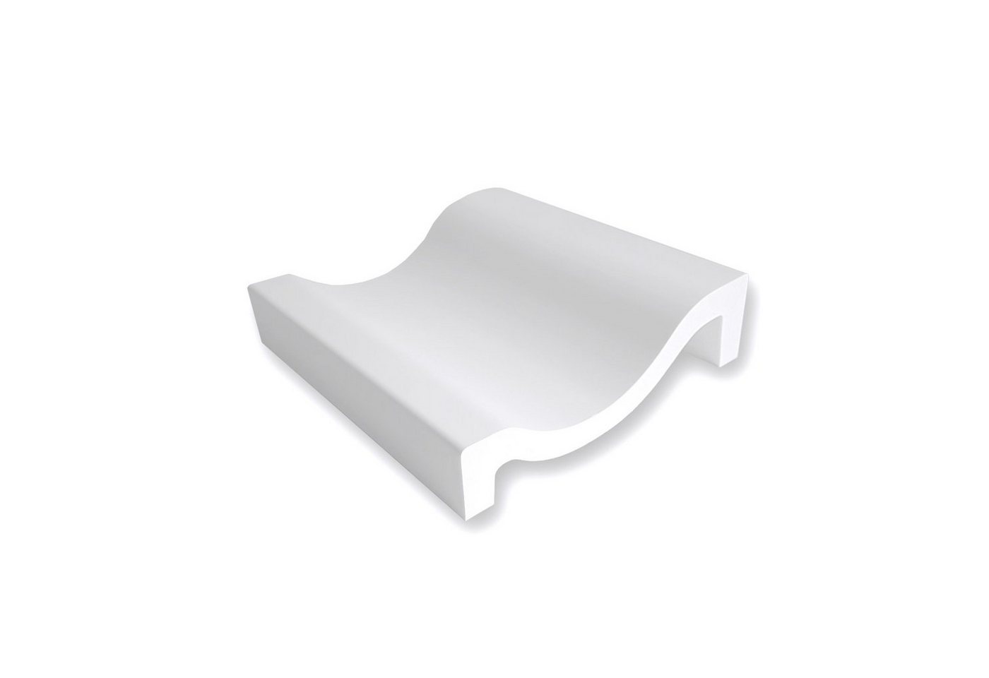 Profhome Zierleiste S-484051, Polyurethan Hartschaum, 1-St., 1 MUSTERSTÜCK Gewände Fassadenleiste Stuckleiste Außenstuck ca. 20 cm lang von Profhome