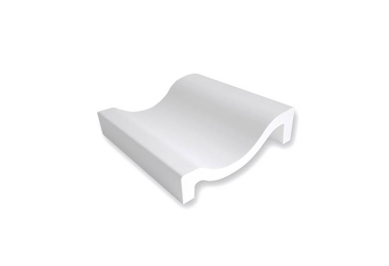 Profhome Zierleiste S-484051, Polyurethan Hartschaum, 1-St., 1 MUSTERSTÜCK Gewände Fassadenleiste Stuckleiste Außenstuck ca. 20 cm lang von Profhome