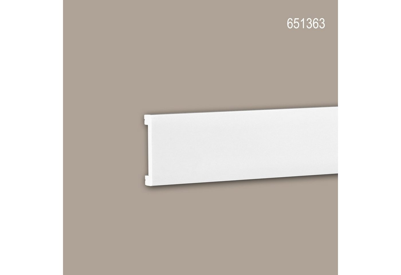Profhome Zierleiste 651363 Wandleiste Stuckleiste Zierleiste Friesleiste stoßfest 2 m, kleben, Extrudiertes Polystyrol (XPS), 1-St., Wandleiste Stuckleiste Profilleiste 2 Meter von Profhome