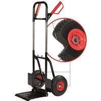 ProBauTec 1-2-3 Profi Stapelkarre PU Rad, klappbar, Tragkraft 200 kg von Profi-Bau-Technik