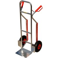 ProBauTec Alu Stapelkarre, Tragkraft 150 kg, mit Treppenrutsche von Profi-Bau-Technik