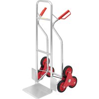 ProBauTec Alu Stapelkarre Treppensteiger Sternrad 2x3, Tragkraft 150 kg- von Profi-Bau-Technik