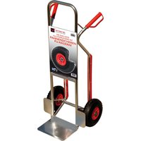 ProBauTec Aluminium Stapelkarre mit Treppenrutsche, Tragkraft 150 kg von Profi-Bau-Technik