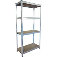 ProBauTec Schwerlastregal 100 kg MDF verzinkt, 150x75x30 cm von Profi-Bau-Technik