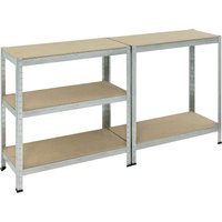 ProBauTec Schwerlastregal verzinkt 175kg/Boden 180x90x40cm von Profi-Bau-Technik