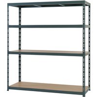 ProBauTec Weitspannsteckregal 250 KG 4 Böden, 180x160x60cm von Profi-Bau-Technik