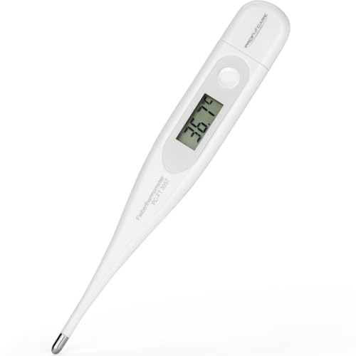 ProfiCare Fieberthermometer, für Baby, Kinder und Erwachsene, inkl. Batterie, Messbereich: 32 - 42°C, Ein-Tasten-Bedienung, digitales Fieberthermometer, Fieberthermometer Baby, PC-FT 3057 von ProfiCare