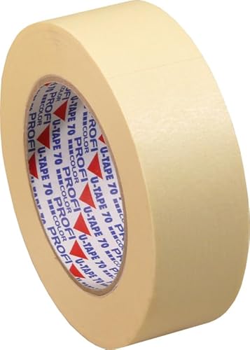 Profi Color Abdeckband Kreppband, Malerkrepp Abdeckband Klebeband 50mm x 50m von Profi Color