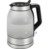 Profi Cook PC-WKS 1215G Wasserkocher schnurlos, Überhitzungsschutz Edelstahl, Schwarz Profi Cook PC-WKS 1215G Wasserkocher schnurlos, Überhitzungsschutz Edelstahl, Schwarz von Profi Cook