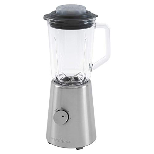 Profi Cook Standmixer PC-UM 1213 Universal-Mixer mit 4 Geschwindigkeitsstufen, massiver Glas-Behälter mit Skala, Ice Crush-Funktion, inkl. Puls-/Turbo-Funktion, 1l Fassungsvermögen, edelstahl von Profi Cook