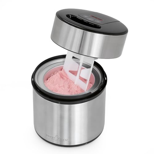 ProfiCook® Eismaschine und Joghurtbereiter | Eis in 20 Min. | für bis zu 1800ml Eiscreme | Softeismaschine für Zuhause | mit Timer | Ice Cream Maker für Eis, Frozen Joghurt & Sorbet | PC-ICM 1140 von Profi Cook