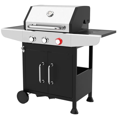 ProfiCook® Gasgrill für Temperaturen bis zu 400°C | mit Power-Zone | Roste aus echtem Gusseisen | Gasgrill 3 Brenner | Temperaturanzeige | Flaschenöffner | 3 Brenner | Balkon | PC GG 1310 von Profi Cook