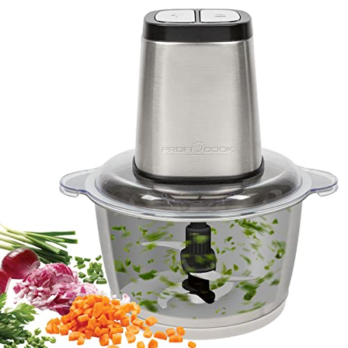 ProfiCook® Multizerkleinerer | elektrisch | Ice Crush-Funktion | Gemüseschneider | zerkleinerer | 1,7L Edelstahlbehälter | Kombimesser für 2- oder 4-Klingenbetrieb | PC-MZ 1227 von Profi Cook