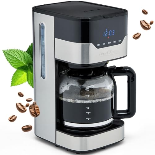 ProfiCook® Kaffeemaschine | für 12-14 Tassen Kaffee | Filterkaffeemaschine mit 3 elektrischen Aromastufen | Coffee Machine mit Sensor Touch-Bedienung & Filtereinsatz | Edelstahlgehäuse | PC-KA 1169 von Profi Cook