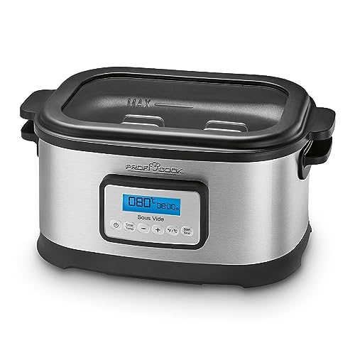 ProfiCook® Sous Vide Garer | 8,5L Fassungsvermögen | Sous Vide für punktgenaues Garen | Sous Vide Behälter mit 72-Std.-Timer | inkl. Schongar-, Joghurtmaker- & Warmhaltefunktion | PC-SV 1112 von Profi Cook