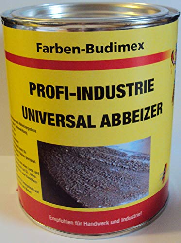 Farben-Budimex Profi-Industrie Universalabbeizer, hochwirksamer Spezial Abbeizer entfernt mühelos u. schnell alle Lacke, Kleber, Dispersionen/für Stein, Holz u. Metall/tropft nicht / (4.5) von Profi-Industrie Universal-Abbeizer