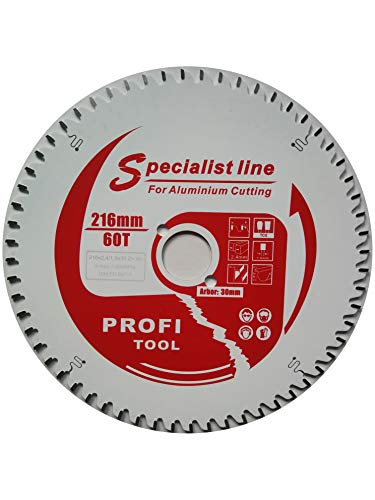 profi-tool-germany HM-Sägeblatt 216 x 2,4 x 30 Z= 60 TF negativ für Alu- Kunststoffprofile mit Antihaft Beschichtung profi-tool-germany HM-Sägeblatt 216 x 2,4 x 30 Z= 60 TF negativ für Alu- Kunststoffprofile mit Antihaft Beschichtung von Profi-Tool Germany