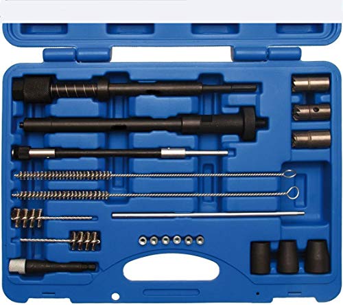 Injektorsitz Glühkerzen Schacht Reinigungs Satz Injektorfräser Set Abzieher-Set injektoren reiniger Werkzeug Set Injektor-Schacht Sitz Reinigungs-Set I. von Profi-Werkzeuge