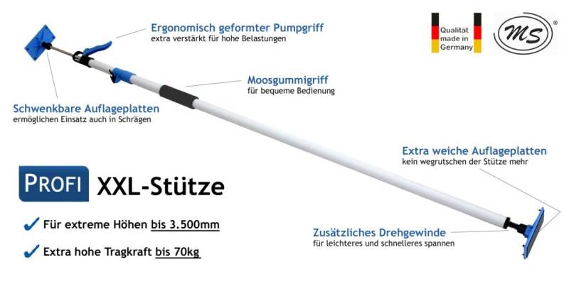 Profispann Deckenstütze XXL Dritte Hand 169 - 350 cm von Profispann