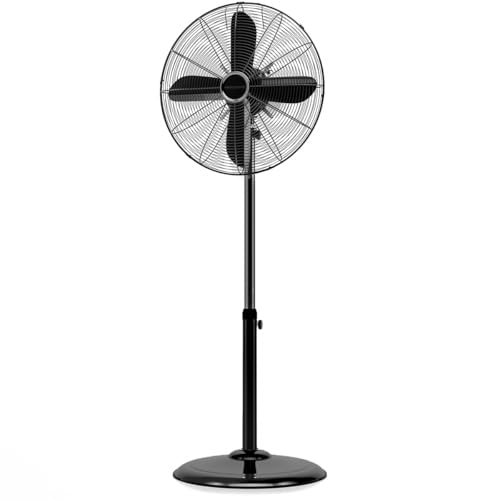 ProfiCare® Ventilator mit Schwenkfunktion | höhenverstellbar | Ventilator leise Ø 40cm | Standventilator 3 Stufen | Neigungswinkel verstellbar | Standventilator sehr leise | PC VL 3064 M S Schwarz von ProfiCare