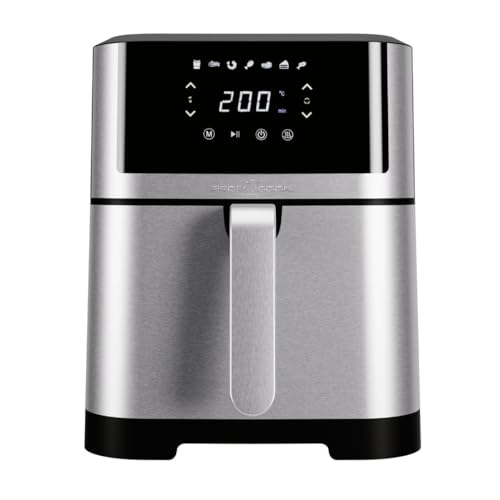 ProfiCook® Heißluftfritteuse 8L | Öl- und fettfreie Heissluftfritteuse | Airfryer mit 7 Programmen | Heißluftfritteuse XXL mit geringer Rauch- und Geruchsentwicklung | Heißluftfriteuse PC-FR 1269 H von Profi Cook