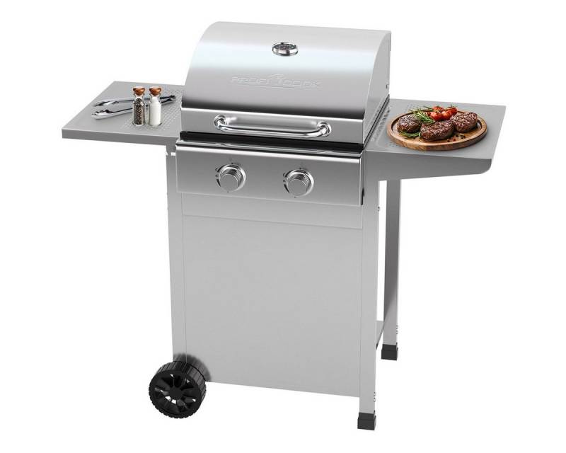 ProfiCook Gasgrill PC-GG 1309, Gasgrill bis zu 350°C, Grillroste aus Gusseisen von ProfiCook