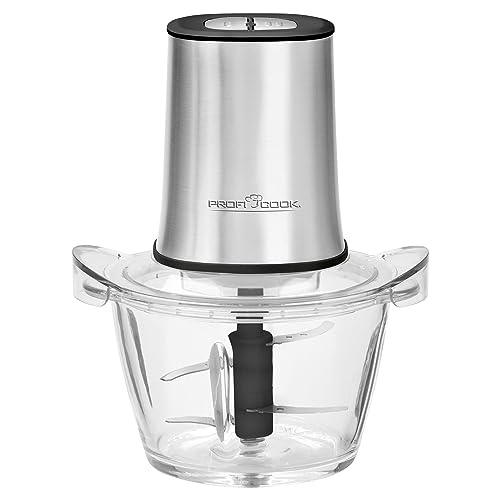 ProfiCook PC-MZ 1150 2in1 Multizerkleinerer und Ice Crusher, Edelstahlgehäuse, Glas-Mixbehälter (1 L), 2 Edelstahlmesser (rostfrei) von Profi Cook