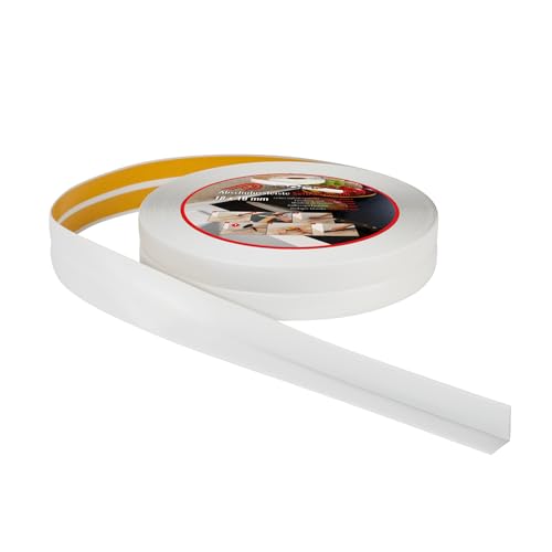 ProfiPVC Weichsockelleiste 18x18mm 10 Meter für Küche und Badezimmer, selbstklebende Abschlussleiste aus PVC, flexible Knickleiste - Fugendichtungsband, hellgrau von ProfiPVC