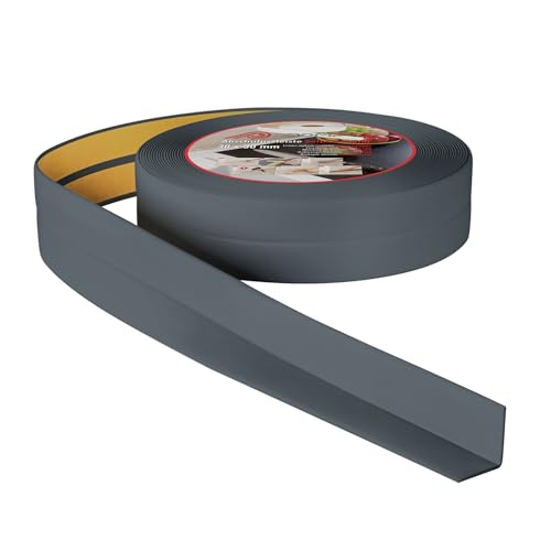 ProfiPVC Weichsockelleiste 30x30mm 30 Meter für Küche und Badezimmer, selbstklebende Abschlussleiste aus PVC, flexible Knickleiste - Fugendichtungsband, anthrazit ProfiPVC Weichsockelleiste 30x30mm 30 Meter für Küche und Badezimmer, selbstklebende Abschlussleiste aus PVC, flexible Knickleiste - Fugendichtungsband, anthrazit von ProfiPVC
