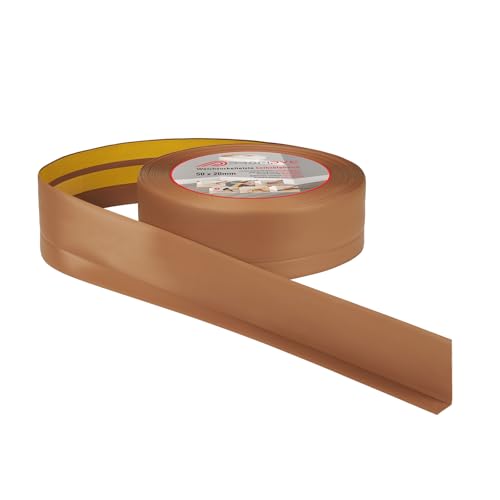 ProfiPVC Weichsockelleiste - Abschlussleiste aus PVC 50x20mm 5 Meter, selbstklebende Bodenleiste, flexible Knickleiste, auch für Küche und Badezimmer, Premium Weich Sockelleiste, Bernsteinfarbe ProfiPVC Weichsockelleiste - Abschlussleiste aus PVC 50x20mm 5 Meter, selbstklebende Bodenleiste, flexible Knickleiste, auch für Küche und Badezimmer, Premium Weich Sockelleiste, Bernsteinfarbe von ProfiPVC