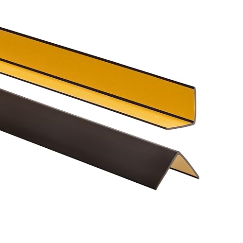 ProfiPVC Winkelprofil 30x30mm, 150cm - Kunststoffwinkel aus PVC-Gummi - selbstklebend Kantenschutzprofil, elastischer Kantenschutz - Eckschutzprofil, einfache Montage - DunkelBraun ProfiPVC Winkelprofil 30x30mm, 150cm - Kunststoffwinkel aus PVC-Gummi - selbstklebend Kantenschutzprofil, elastischer Kantenschutz - Eckschutzprofil, einfache Montage - DunkelBraun von ProfiPVC