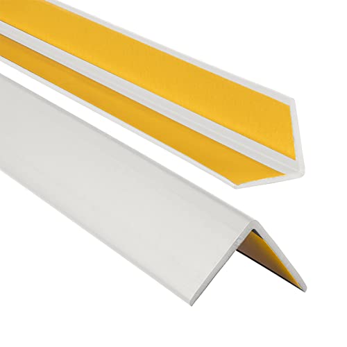ProfiPVC Winkelprofil 35x35mm, 100cm - Kunststoffwinkel aus PVC-Gummi - selbstklebend Kantenschutzprofil, elastischer Kantenschutz - Eckschutzprofil, einfache Montage - Hellgrau ProfiPVC Winkelprofil 35x35mm, 100cm - Kunststoffwinkel aus PVC-Gummi - selbstklebend Kantenschutzprofil, elastischer Kantenschutz - Eckschutzprofil, einfache Montage - Hellgrau von ProfiPVC