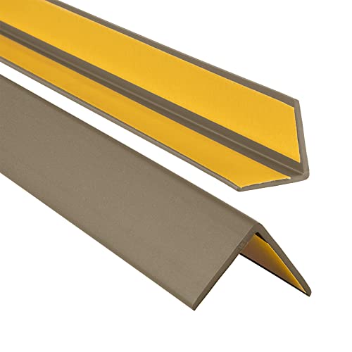 ProfiPVC Winkelprofil 35x35mm, 130cm - Kunststoffwinkel aus PVC-Gummi - selbstklebend Kantenschutzprofil, elastischer Kantenschutz - Eckschutzprofil, einfache Montage - Messing ProfiPVC Winkelprofil 35x35mm, 130cm - Kunststoffwinkel aus PVC-Gummi - selbstklebend Kantenschutzprofil, elastischer Kantenschutz - Eckschutzprofil, einfache Montage - Messing von ProfiPVC