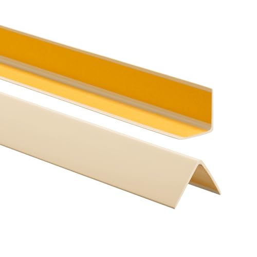 ProfiPVC Winkelprofil 35x35mm, 200cm - Kunststoffwinkel aus PVC-Gummi - selbstklebend Kantenschutzprofil, elastischer Kantenschutz - Eckschutzprofil, einfache Montage - Cremefarbe ProfiPVC Winkelprofil 35x35mm, 200cm - Kunststoffwinkel aus PVC-Gummi - selbstklebend Kantenschutzprofil, elastischer Kantenschutz - Eckschutzprofil, einfache Montage - Cremefarbe von ProfiPVC