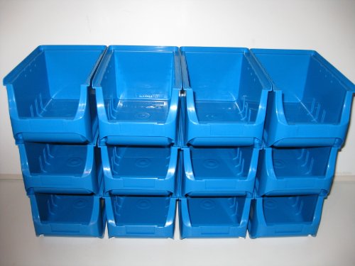 ProfiPlus 12 Stapelboxen, Lagerboxen, Sichtboxen, Allit Gr. 3 blau B.119 x T.189 x H.105 mm ProfiPlus 12 Stapelboxen, Lagerboxen, Sichtboxen, Allit Gr. 3 blau B.119 x T.189 x H.105 mm von ProfiPlus