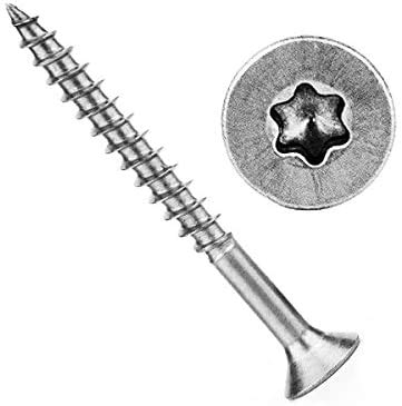 Profica® Spanplattenschrauben Edelstahl 4x45 mm 500 Stück (TX20) - Edelstahlschrauben mit Senkkopf, Teilgewinde, ETA Zulassung - Rostfrei von Profica