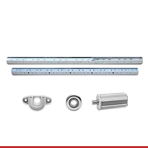 Stahlwelle Rolladenwelle Steckwelle Wellenset für Kästen bis 4,75m | Komplettset SW40 (Verzinkter Stahl, Wellenset bis 205 cm) von Profielemente24.com / albe GmbH