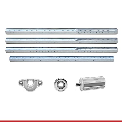 Stahlwelle Rolladenwelle Steckwelle Wellenset für Kästen bis 4,75m | Komplettset SW40 (Verzinkter Stahl, Wellenset bis 475 cm) von Profielemente24.com / albe GmbH