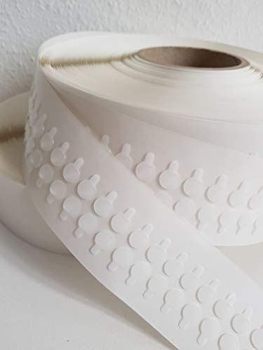 ACRYLAT KLEBEPUNKTE extra stark, doppelseitig klebend, ablösbar 1mm Dick Ø 10 mm (Ø 20 mm, 100 Stück) von Profiklebeband
