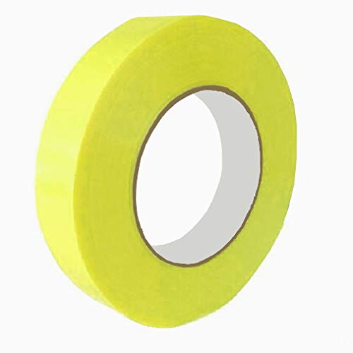 Felgenband gelb Klebeband No Notubes Strapping Tape 66m Verschiedene Breiten (9mm - 50mm) (12 mm) von Profiklebeband