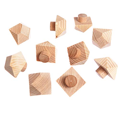 10 Ziernägel Holznägel Fachwerk Balkon mit Dübel aus Fichte 24x24x16mm neu von Profil Holzhandel