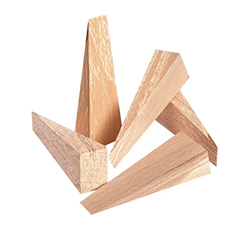 25 Stück 3D-Holzkeile 120x40x25mm Buche/Esche/Eiche von Profil Holzhandel